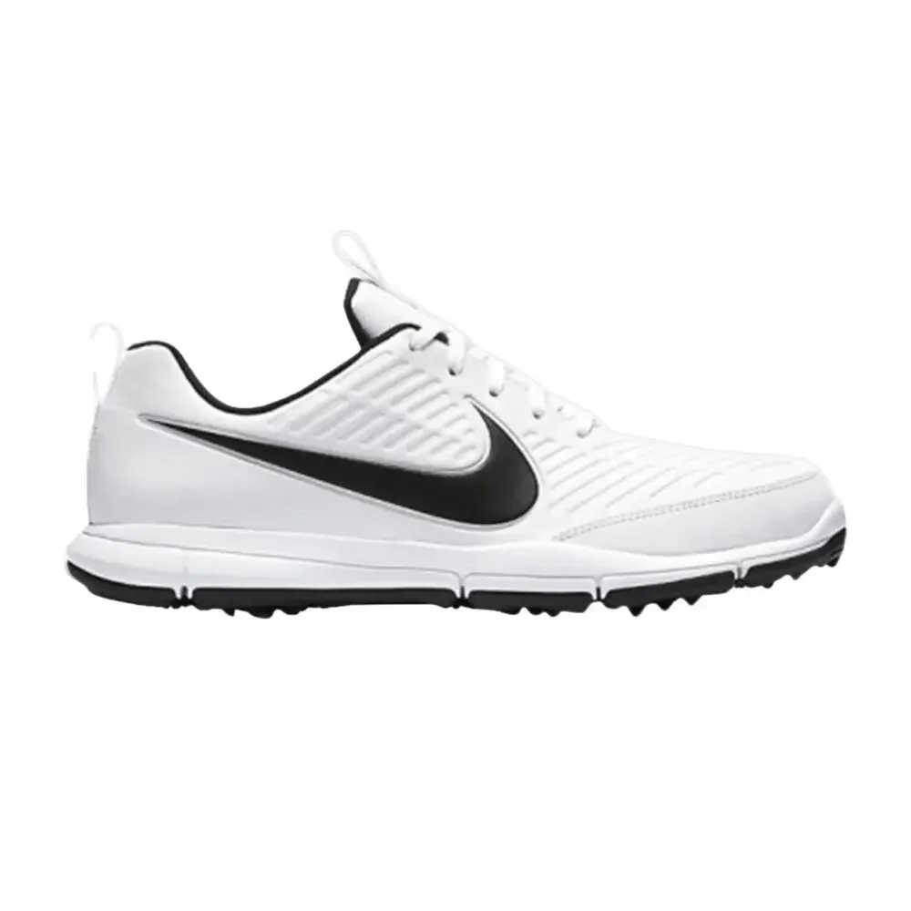 Nike Golf Men's Explorer 2 White Black Size 8.5 Sneakers 849957100 Preowned